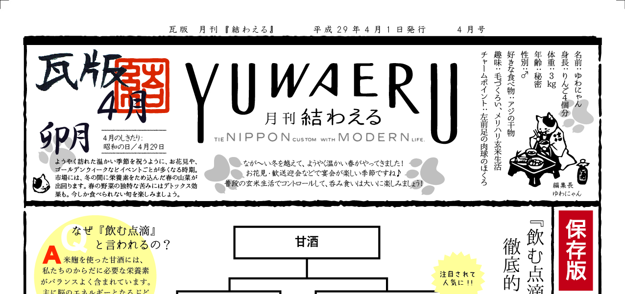 2017年4月 卯月 瓦版